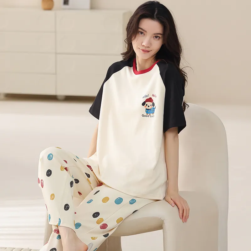 FENTENGCARE Pajama Set Women's Apricot-2