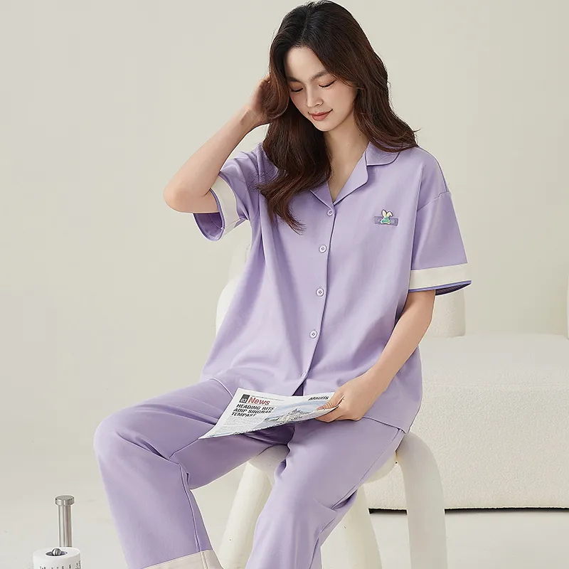 FENTENGCARE Pajama Set Women's Violet-2