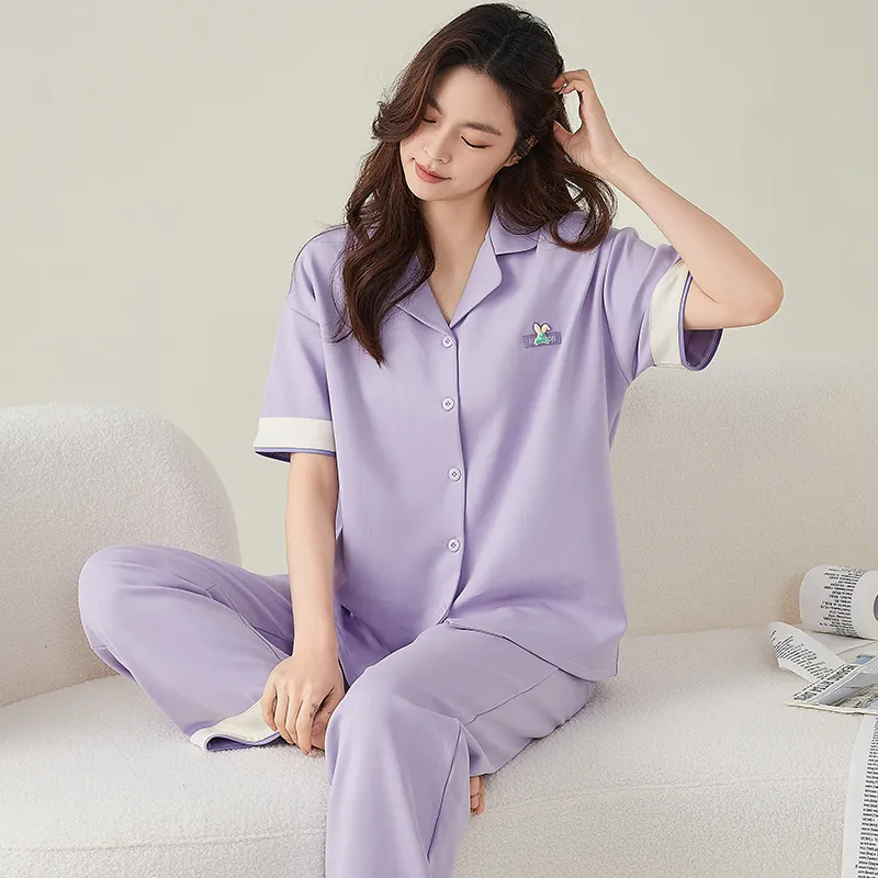 FENTENGCARE Pajama Set Women's Violet-5