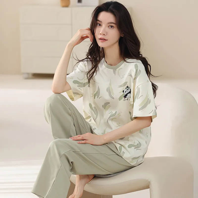 FENTENGCARE Pajama Set Women's White-1