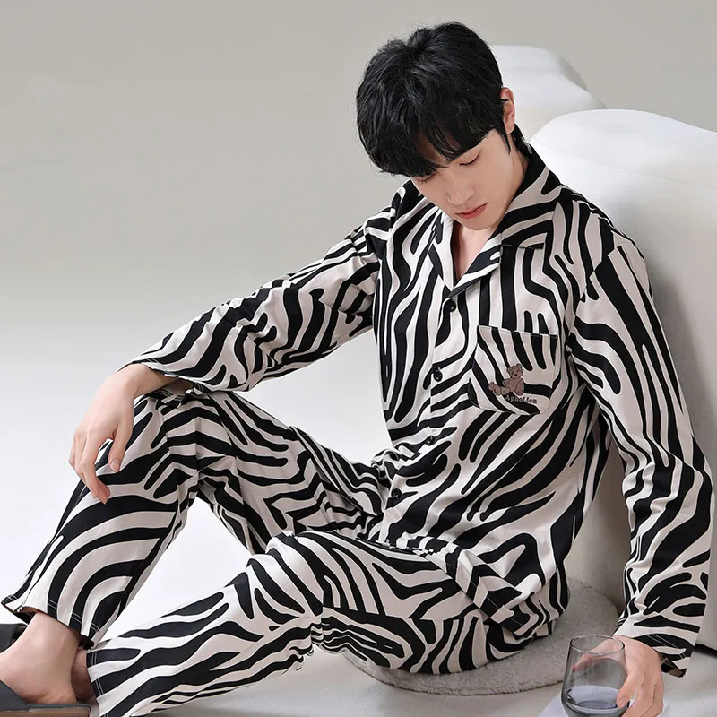 FENTENGCARE Pajama Set Men's Black-2