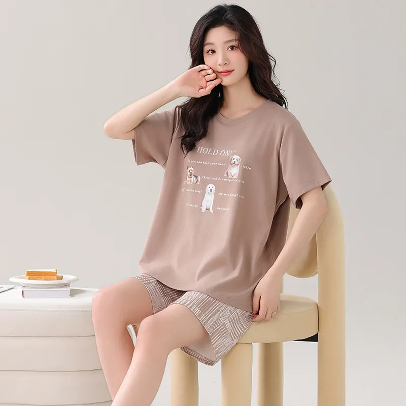 FENTENGCARE Pajama Set Women's Yellow Earth Ochre-6