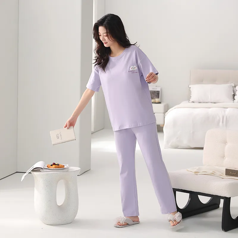 FENTENGCARE Pajama Set Women's Violet-3