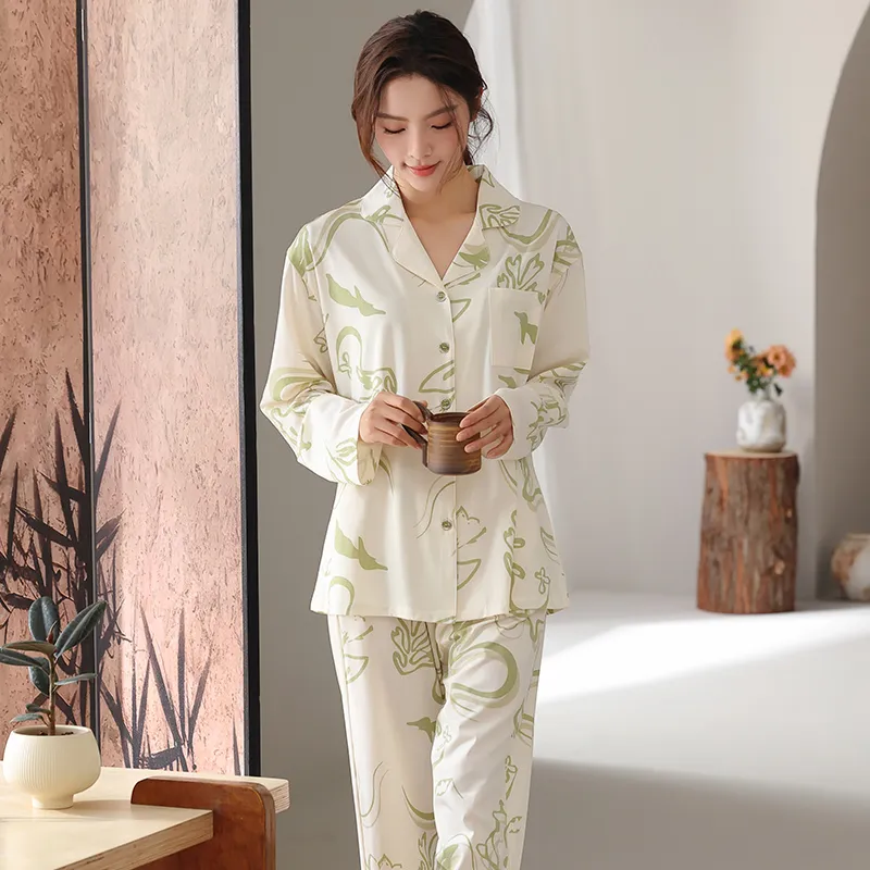 FENTENGCARE Pajama Set Women's Apricot-3
