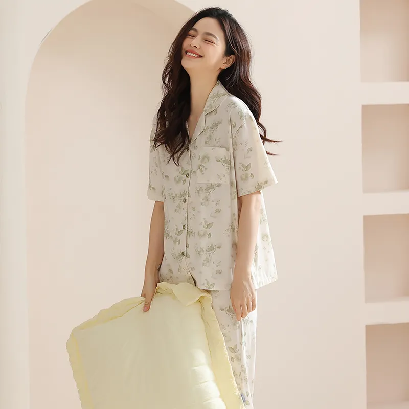 FENTENGCARE Pajama Set Women's Apricot-1