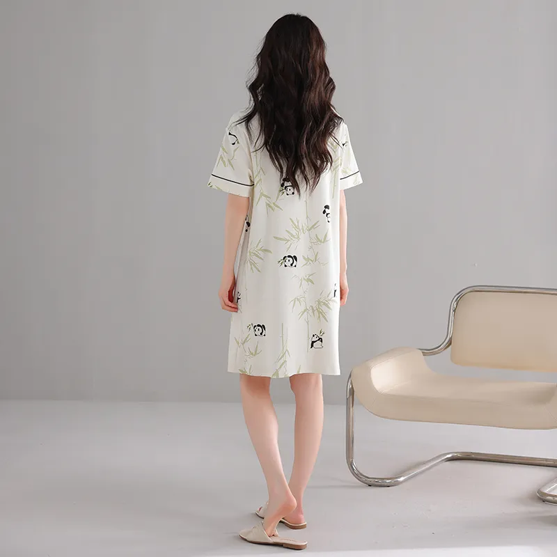 FENTENGCARE Nightgown Women's Apricot-3
