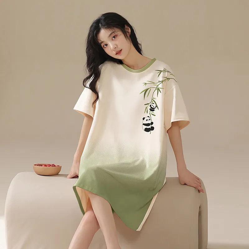 FENTENGCARE Nightgown Women's White-6