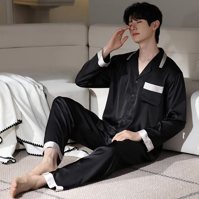FENTENGCARE Pajama Set Men's Black-5