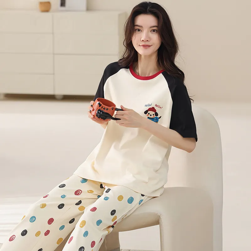 FENTENGCARE Pajama Set Women's Apricot-1