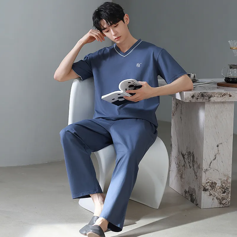 FENTENGCARE Pajama Set Men's Dodger Blue-6