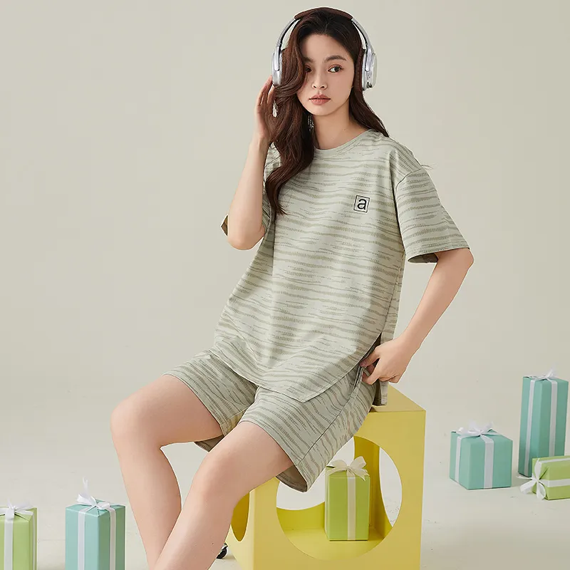 FENTENGCARE Pajama Set Women's Olive-5