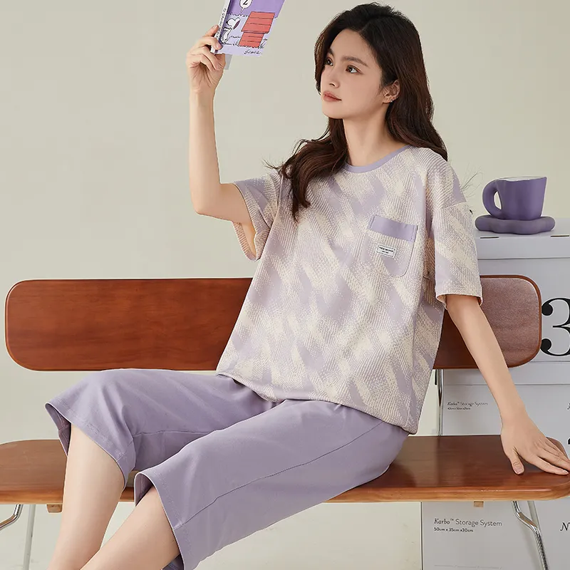 FENTENGCARE Pajama Set Women's Violet-2