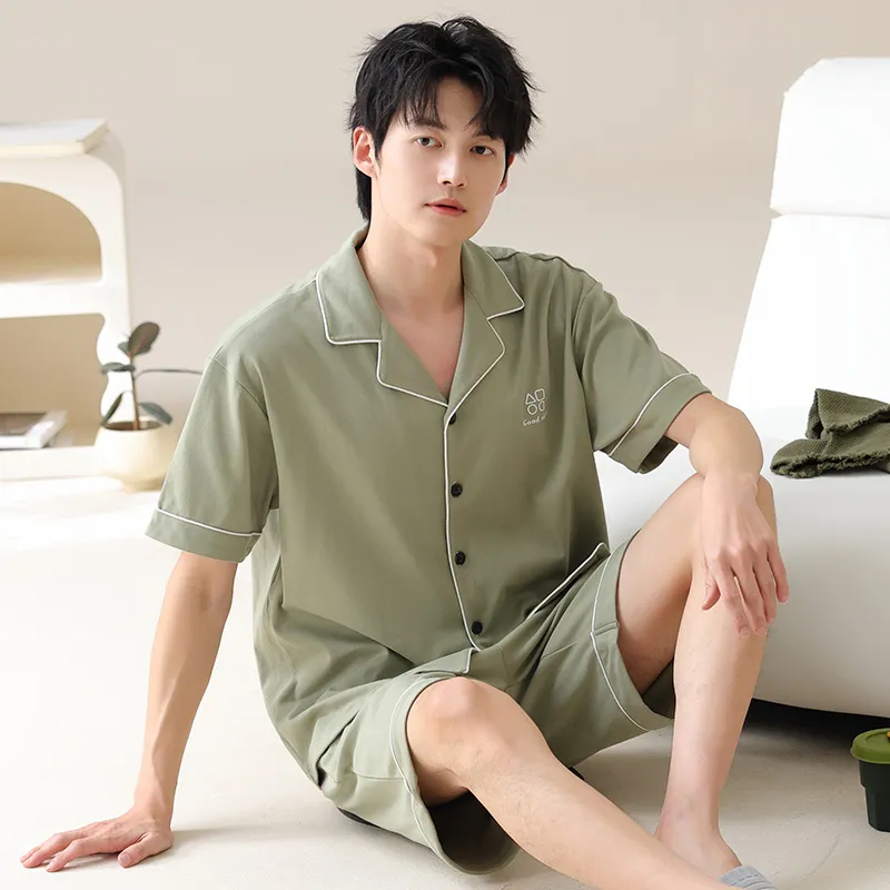 FENTENGCARE Pajama Set Men's Matcha-5