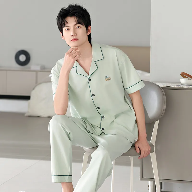 FENTENGCARE Pajama Set Men's Teal-2