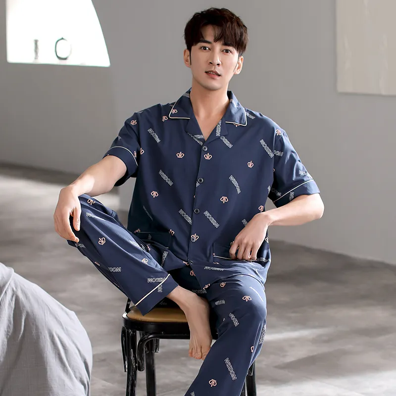 FENTENGCARE Pajama Set Men's Dodger Blue-7
