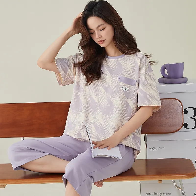 FENTENGCARE Pajama Set Women's Violet-3