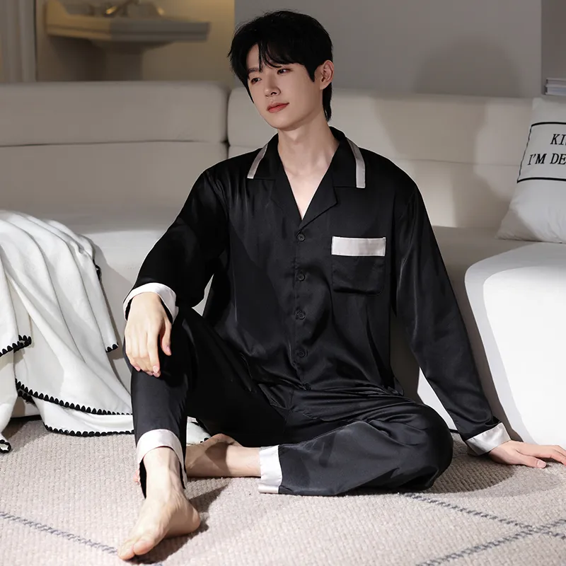 FENTENGCARE Pajama Set Men's Black-3