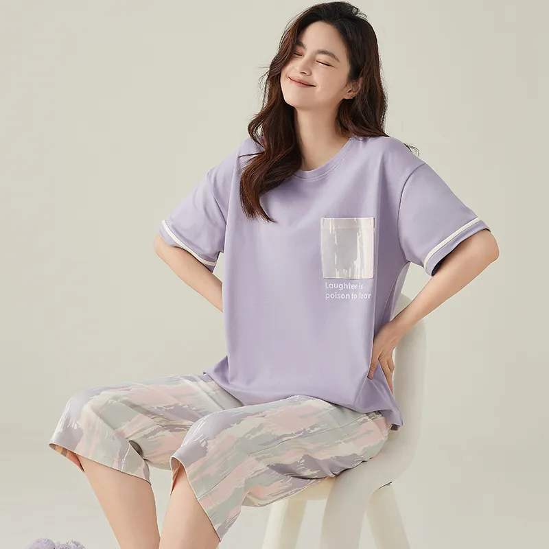 FENTENGCARE Pajama Set Women's Violet-3