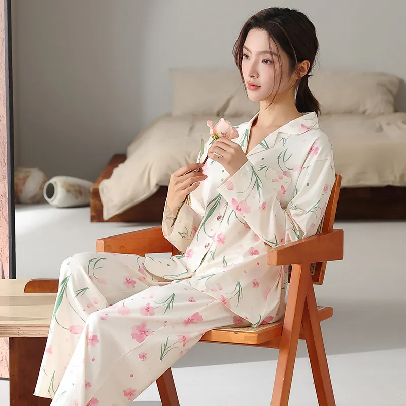 FENTENGCARE Pajama Set Women's White-6