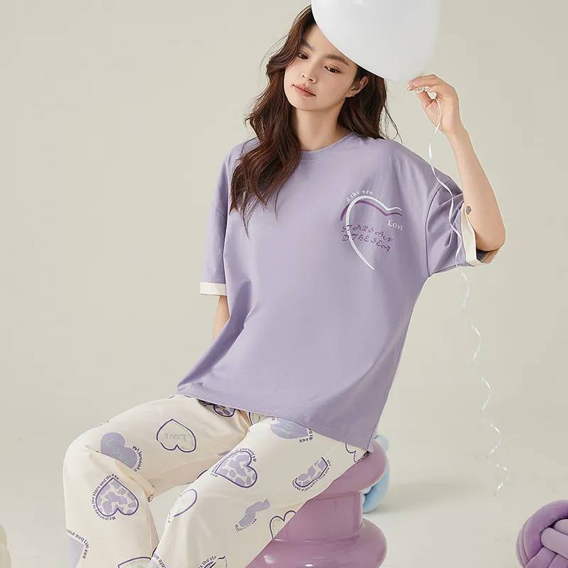 FENTENGCARE Pajama Set Women's Violet-2
