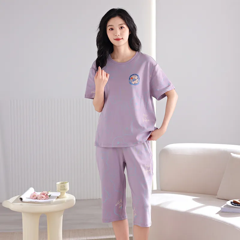 FENTENGCARE Pajama Set Women's Violet-1
