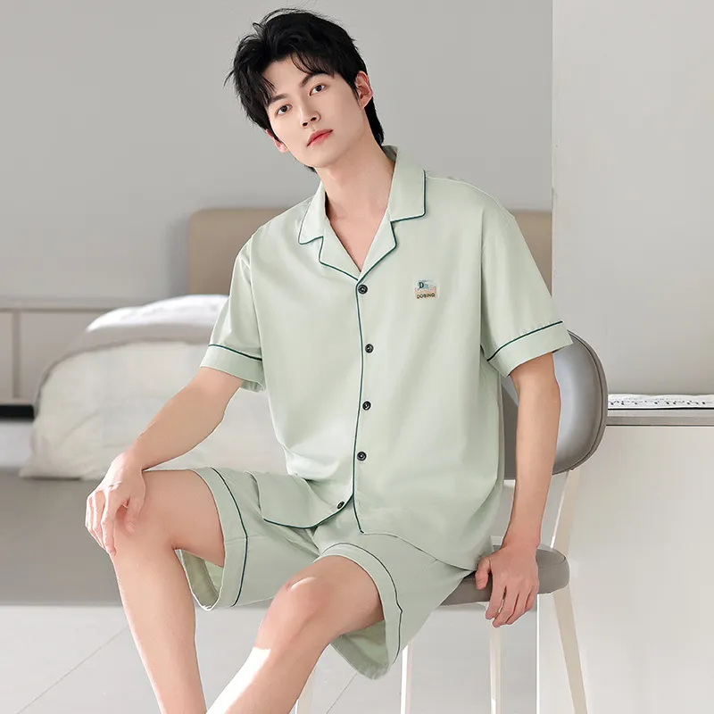 FENTENGCARE Pajama Set Men's Teal-1