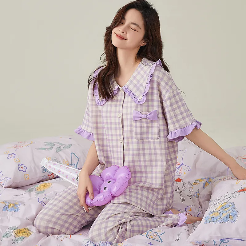 FENTENGCARE Pajama Set Women's Violet-2