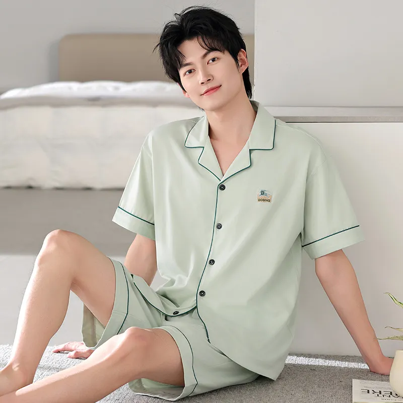FENTENGCARE Pajama Set Men's Teal-3