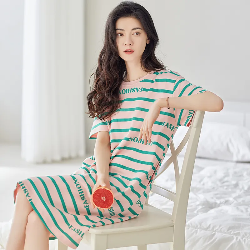 FENTENGCARE Nightgown Women's Green-1