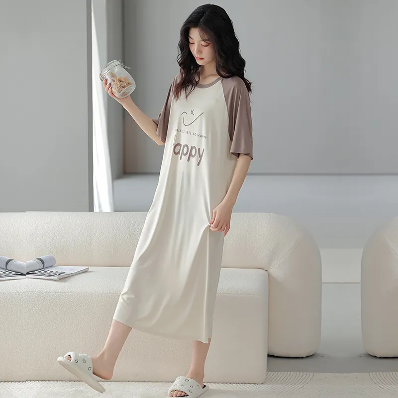 FENTENGCARE Nightgown Women's White-3