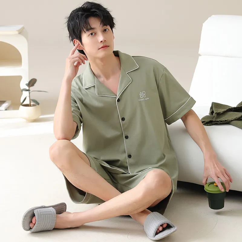 FENTENGCARE Pajama Set Men's Matcha-1