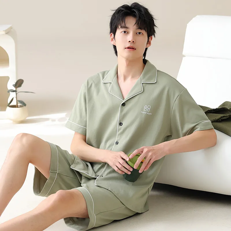 FENTENGCARE Pajama Set Men's Matcha-4