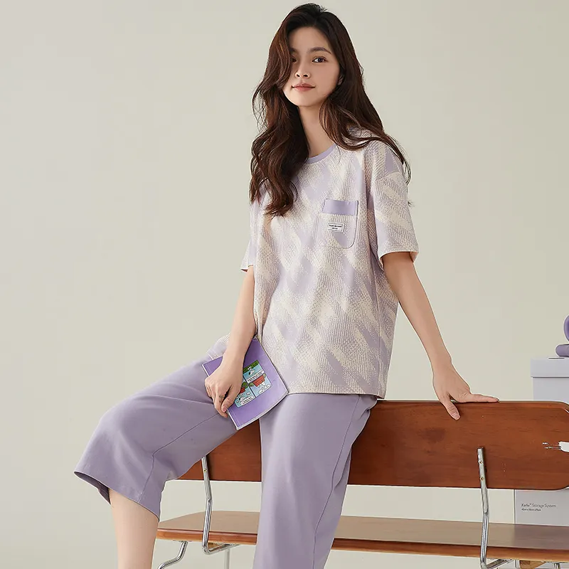 FENTENGCARE Pajama Set Women's Violet-1