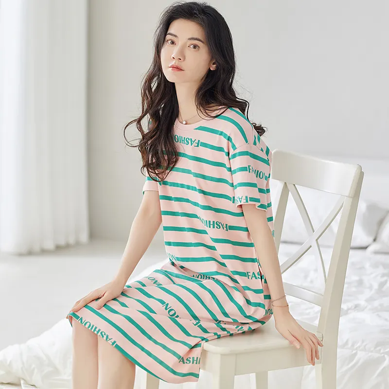 FENTENGCARE Nightgown Women's Green-3