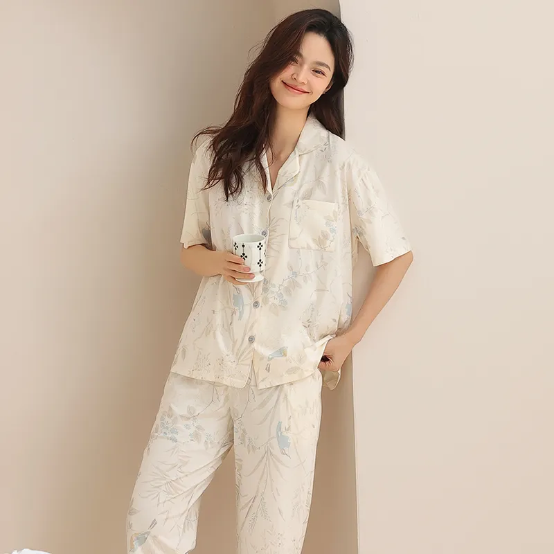FENTENGCARE Pajama Set Women's Apricot-2