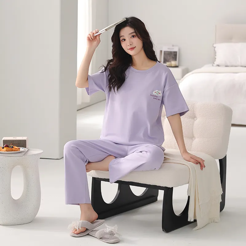 FENTENGCARE Pajama Set Women's Violet-1