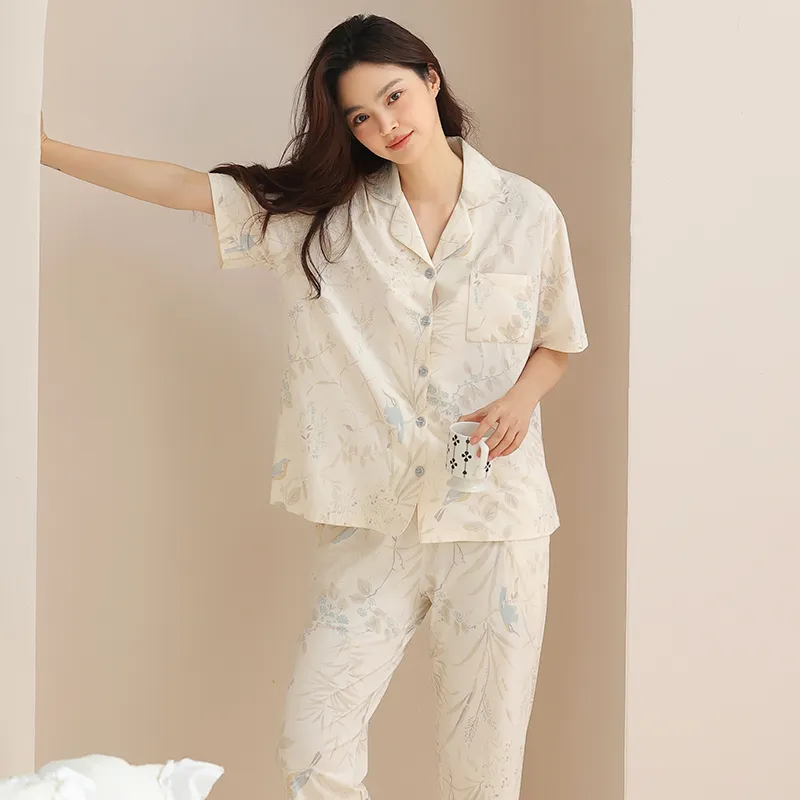 FENTENGCARE Pajama Set Women's Apricot-1
