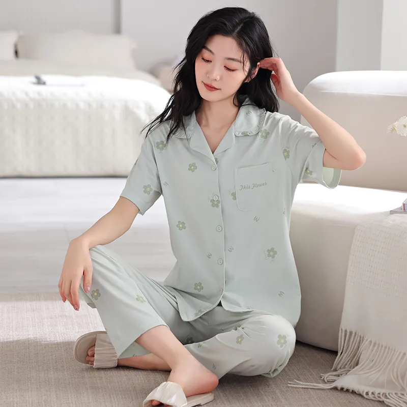 FENTENGCARE Pajama Set Women's Teal-2