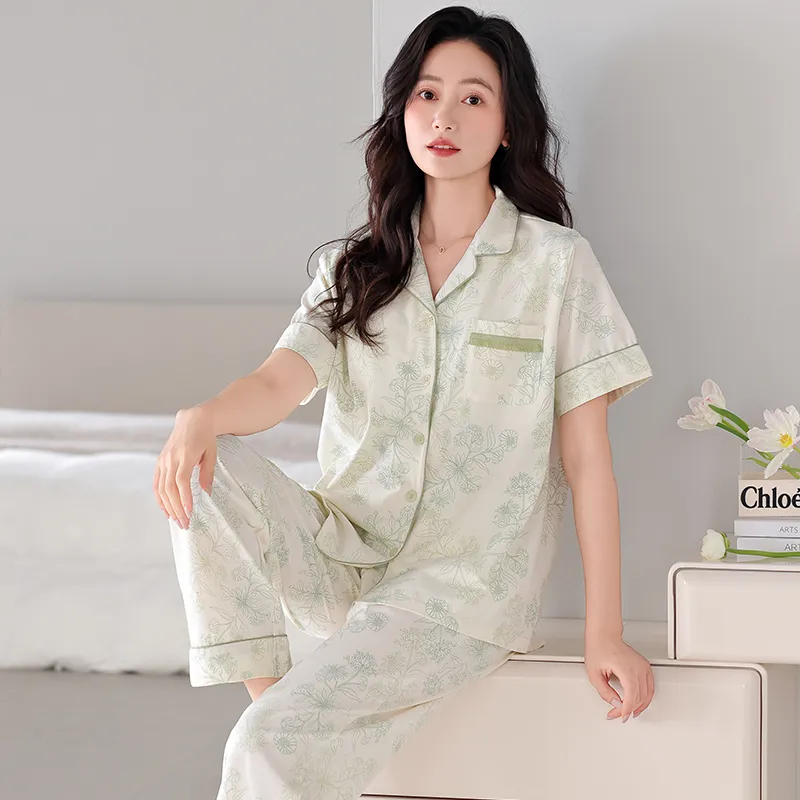 FENTENGCARE Pajama Set Women's Teal-1