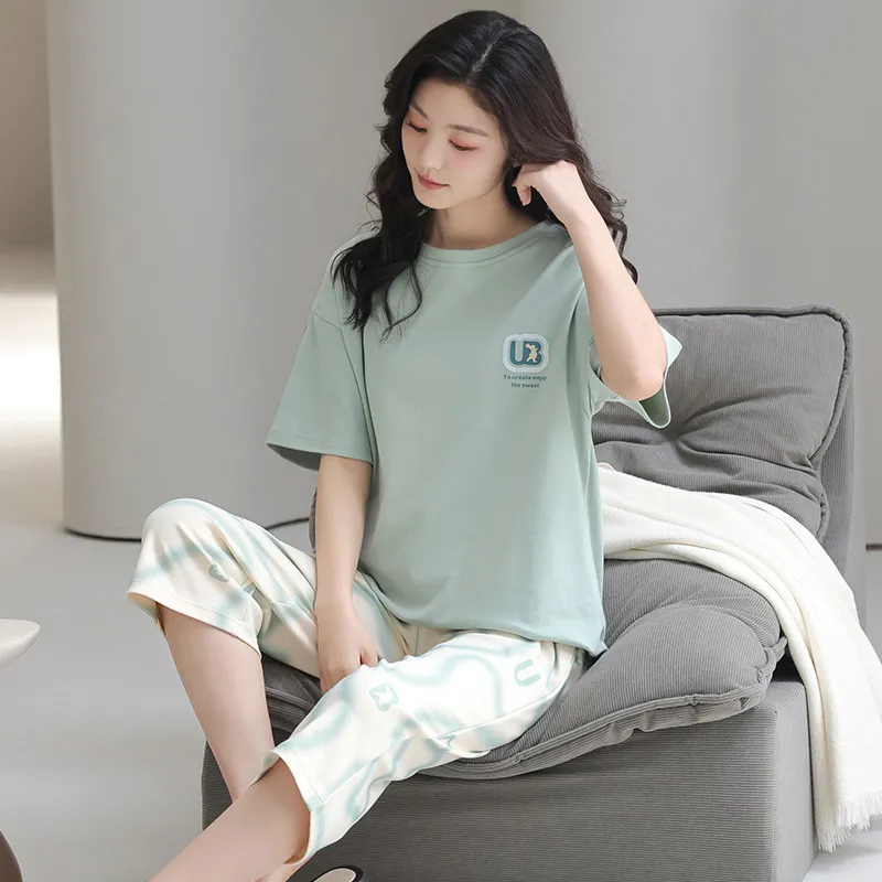 FENTENGCARE Pajama Set Women's Teal-5