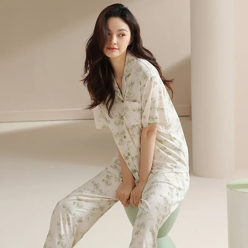 FENTENGCARE Pajama Set Women's Apricot-5