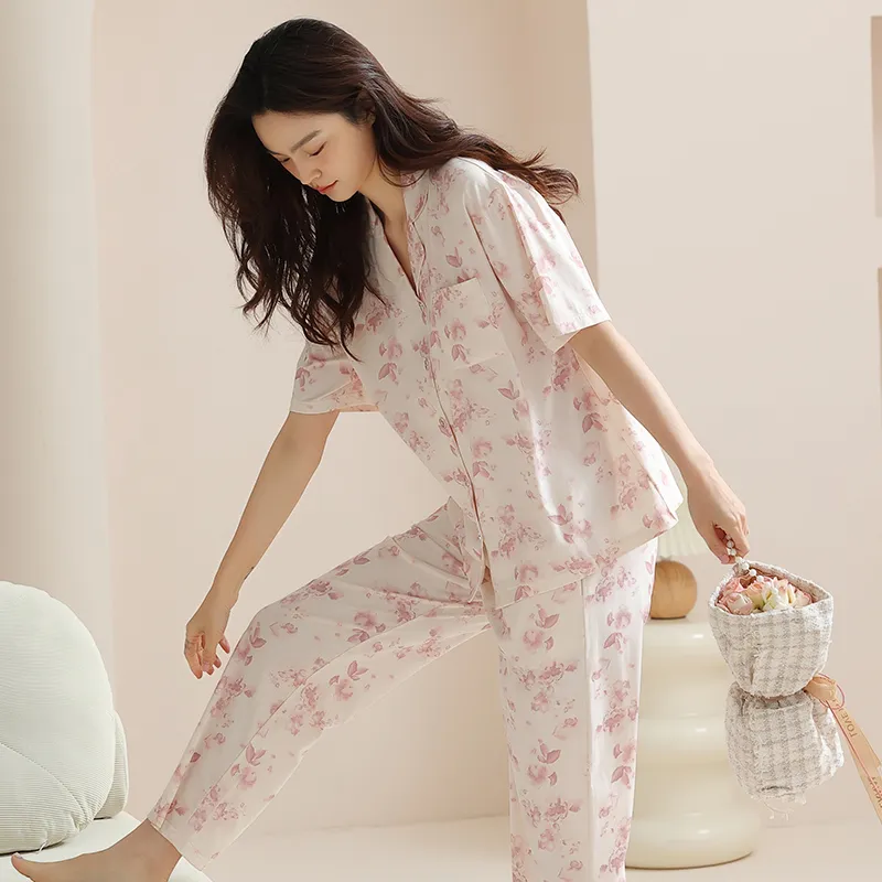 FENTENGCARE Pajama Set Women's Apricot-2
