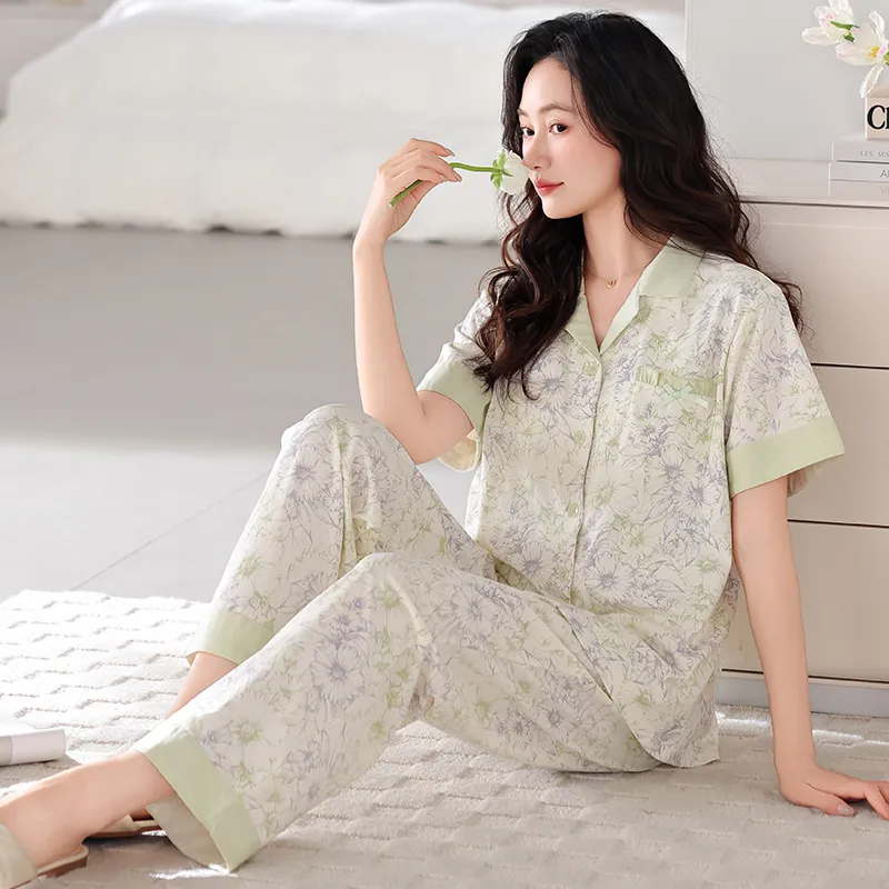 FENTENGCARE Pajama Set Women's Teal-1