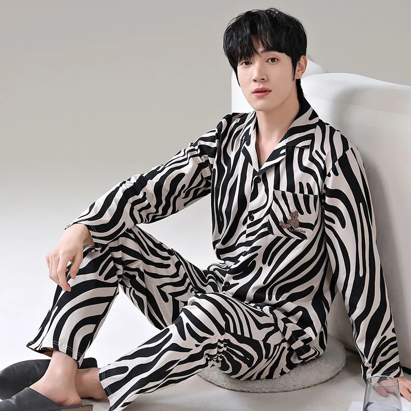 FENTENGCARE Pajama Set Men's Black-5