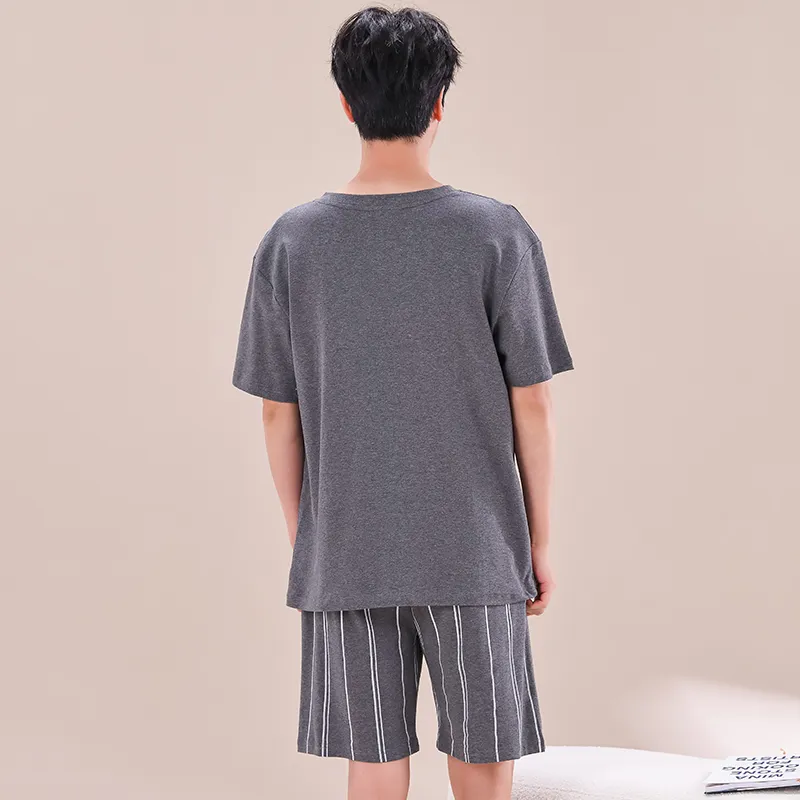 FENTENGCARE Pajama Set Men's Heather Gray-1