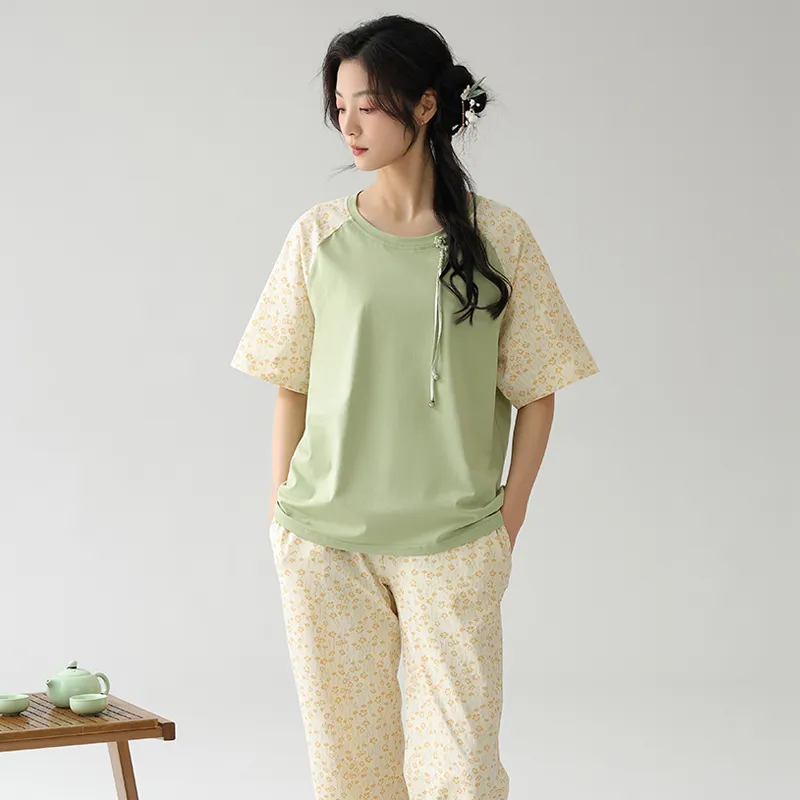 FENTENGCARE Pajama Set Women's Apricot-1