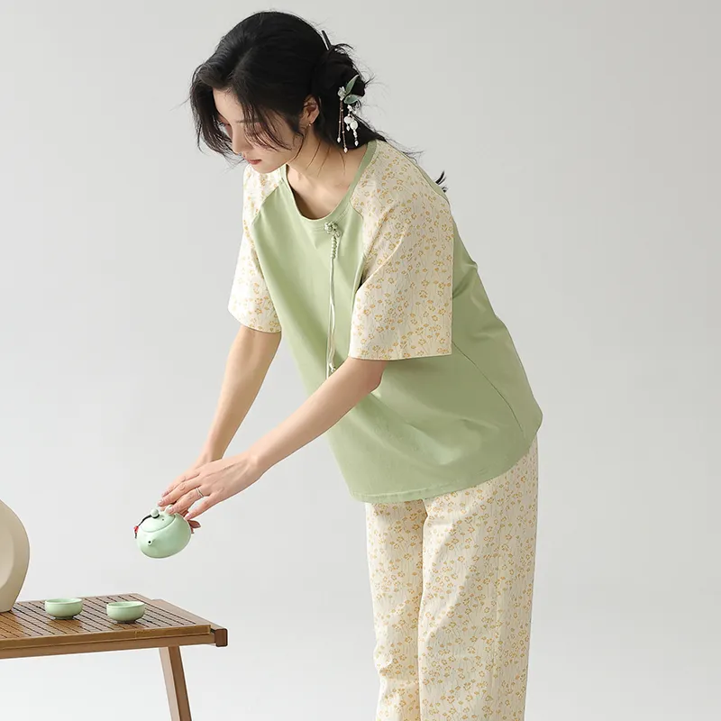 FENTENGCARE Pajama Set Women's Apricot-2