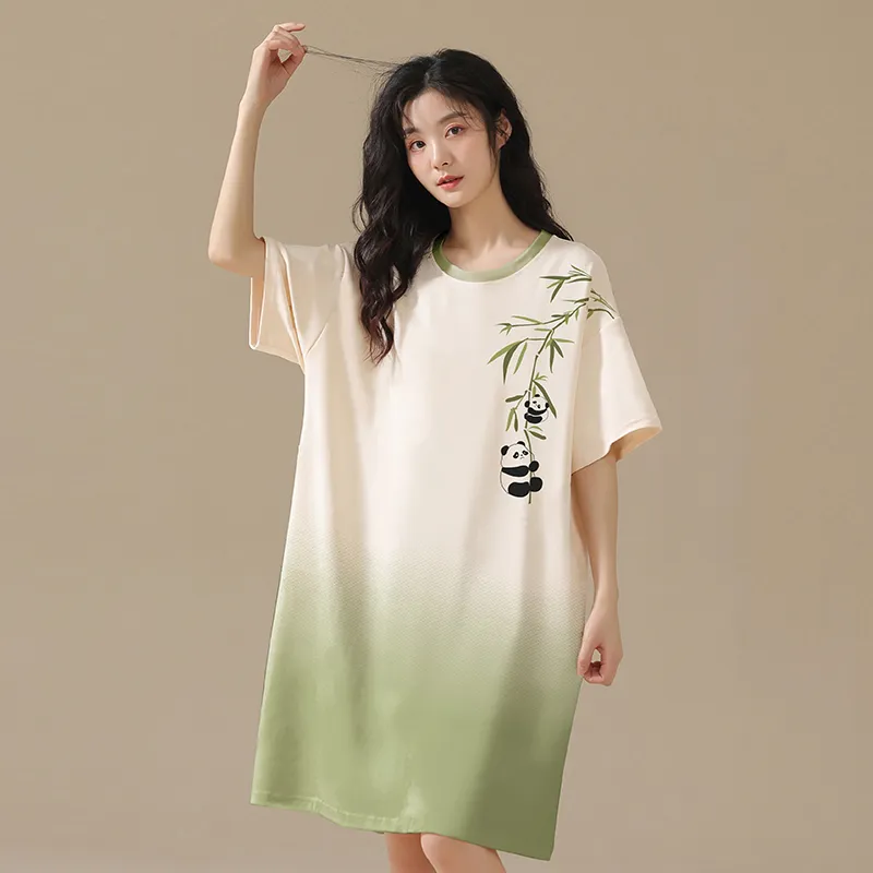 FENTENGCARE Nightgown Women's White-3