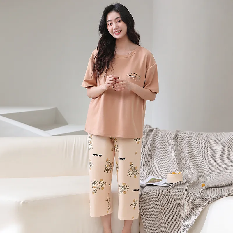 FENTENGCARE Pajama Set Women's Coral-1