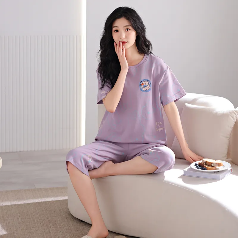 FENTENGCARE Pajama Set Women's Violet-2